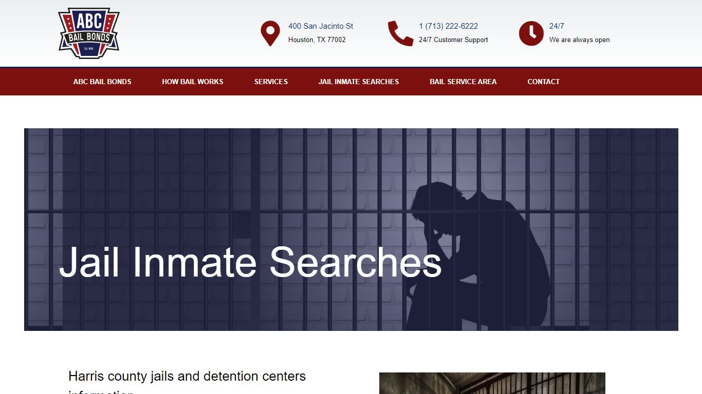 Jail Inmate Searches - Houston Bail Bonds